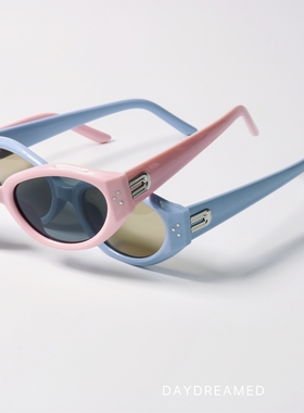 马卡龙色UV400猫眼小众太阳眼镜