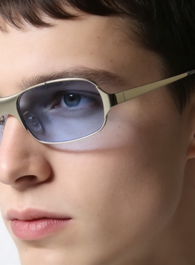 朋克金属框UV400防晒可配近视镜