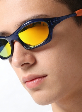 炫彩反光UV400骑行防紫外线墨镜