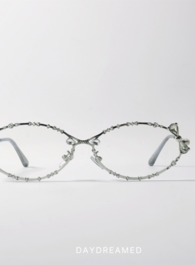 镶钻轻奢风格椭圆形眼镜UV400防紫外线防蓝光可配近视墨镜眼镜框