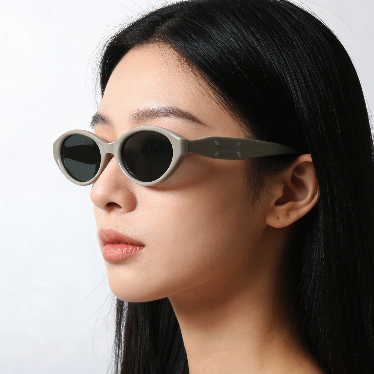 韩版简约百搭UV400黑框近视墨镜