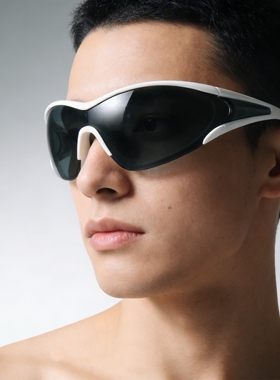 一片式连体防风护目镜UV400防紫外线辐射防滑设计太阳眼镜墨镜