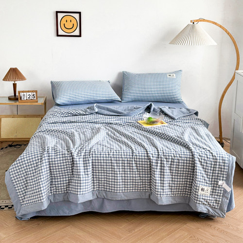 色织水洗棉棉花夏被子被芯