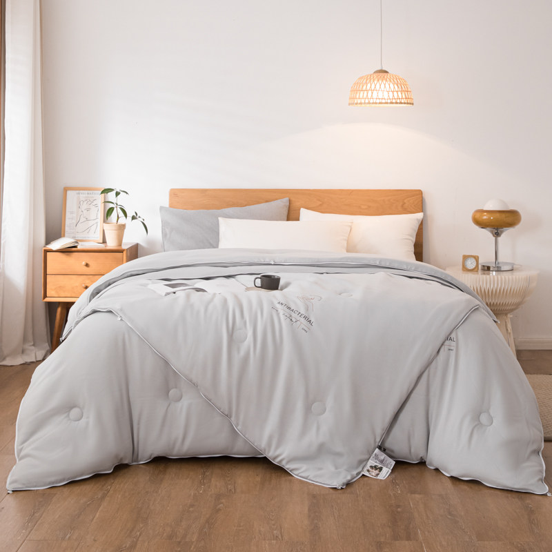 大豆纤维被子母被二合一拉链款宿舍单人春秋被冬被加厚保暖棉被芯