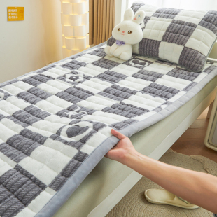 A类加厚牛奶绒大学生宿舍床垫软垫家用垫被子单人专用90x190褥子