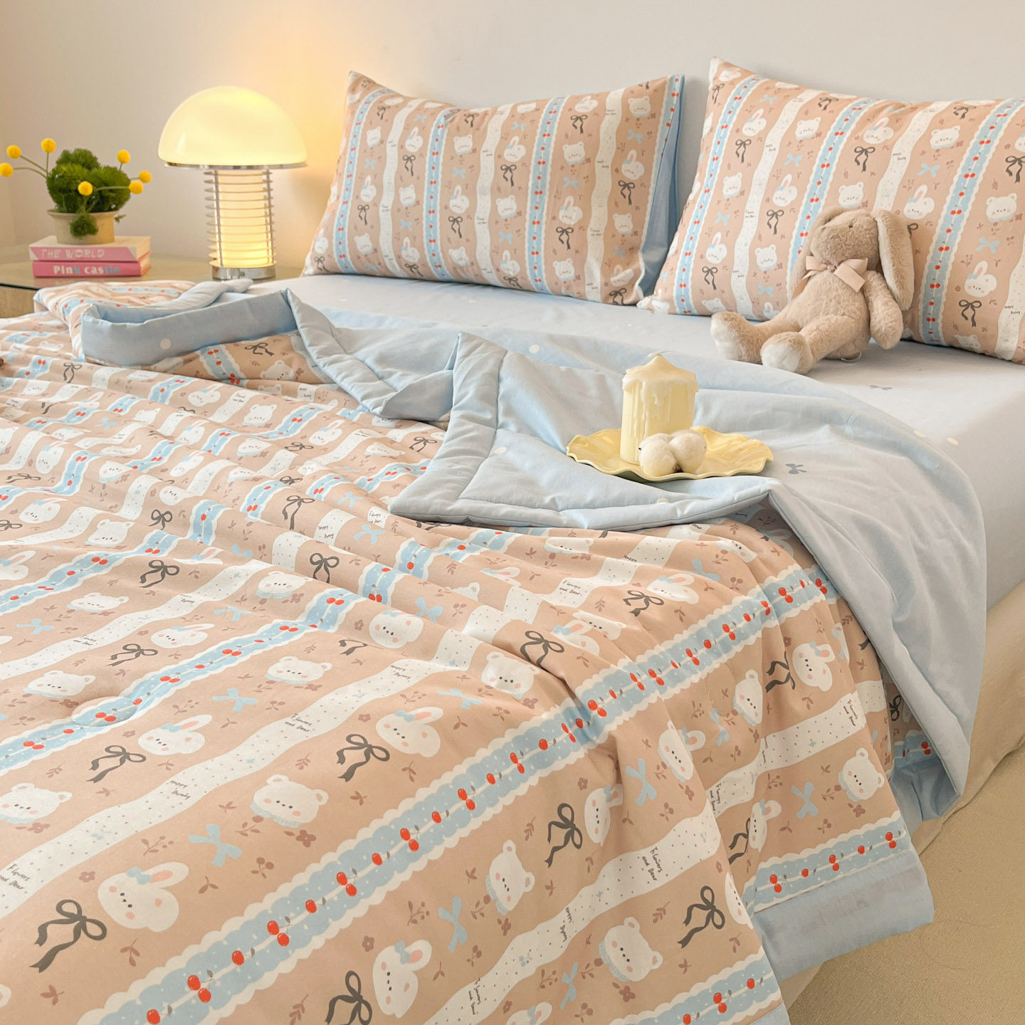 自然醒新疆棉花空调被新款夏凉被儿童单人棉被芯春秋四件套可机洗