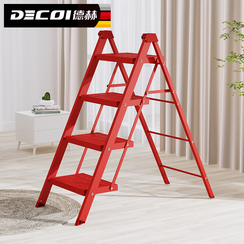 梯子家用折叠伸缩楼梯多功能梯凳步步高升乔迁梯子装修登高爬梯