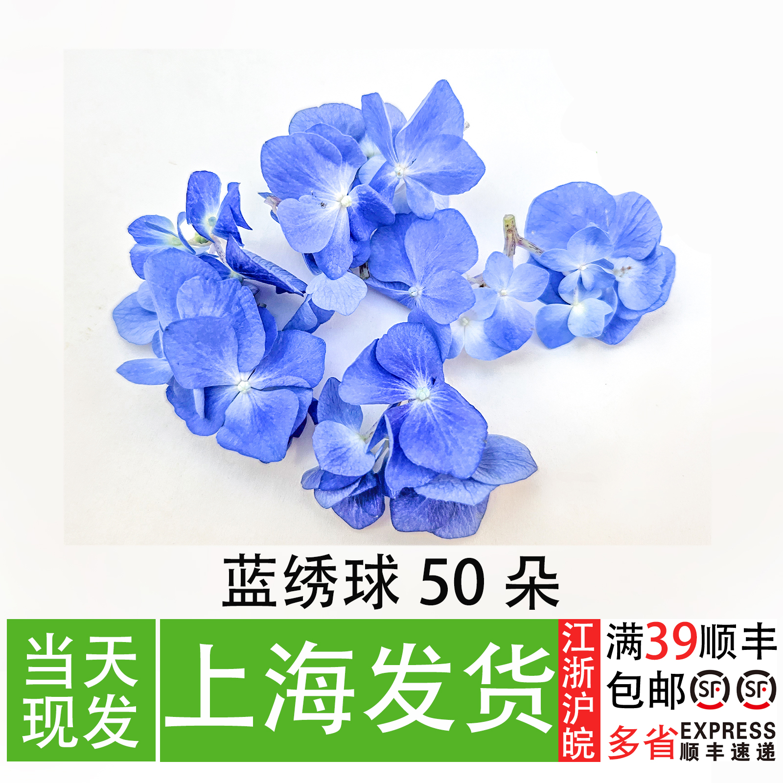 蓝绣球花餐厅冷盘摆盘装饰