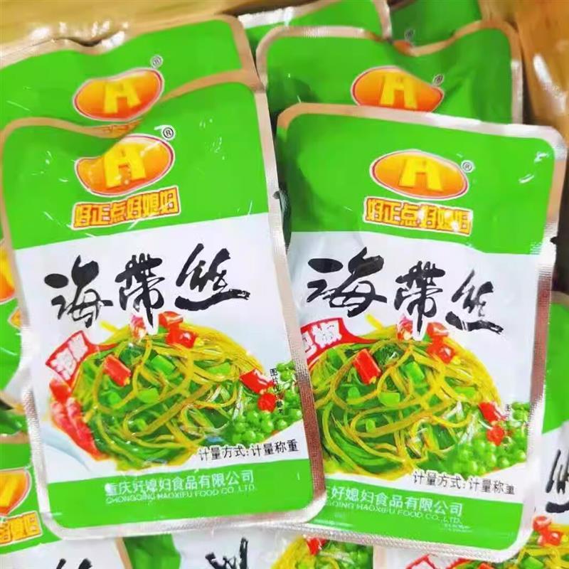 促销包邮重庆好媳妇泡椒海带丝即食风味小吃下饭零D食1000g