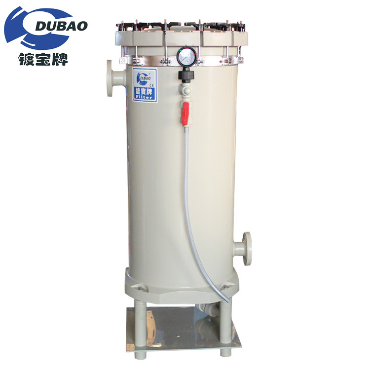 PP耐腐蚀袋式过滤器1-20T水处理 工业耐酸碱布袋式过滤器厂家直供