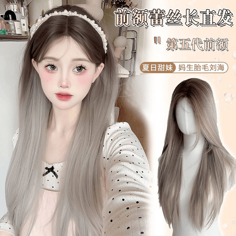 假发全头套女团风渐变金长直发小其它假发