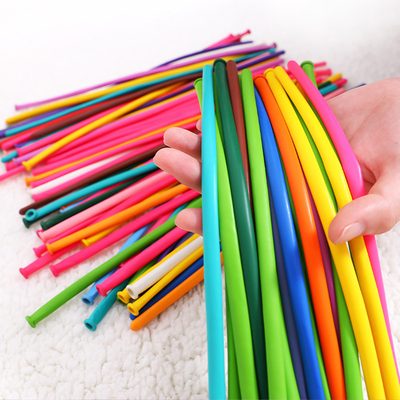 小太子长条气球260马卡龙混色金属儿童装饰玩具魔术diy造型汽球