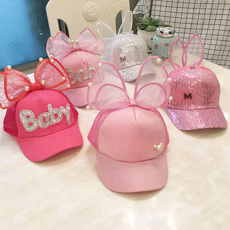 儿童帽子韩版女孩夏天亲子母女鸭舌帽透气网眼遮阳帽太阳帽防晒公