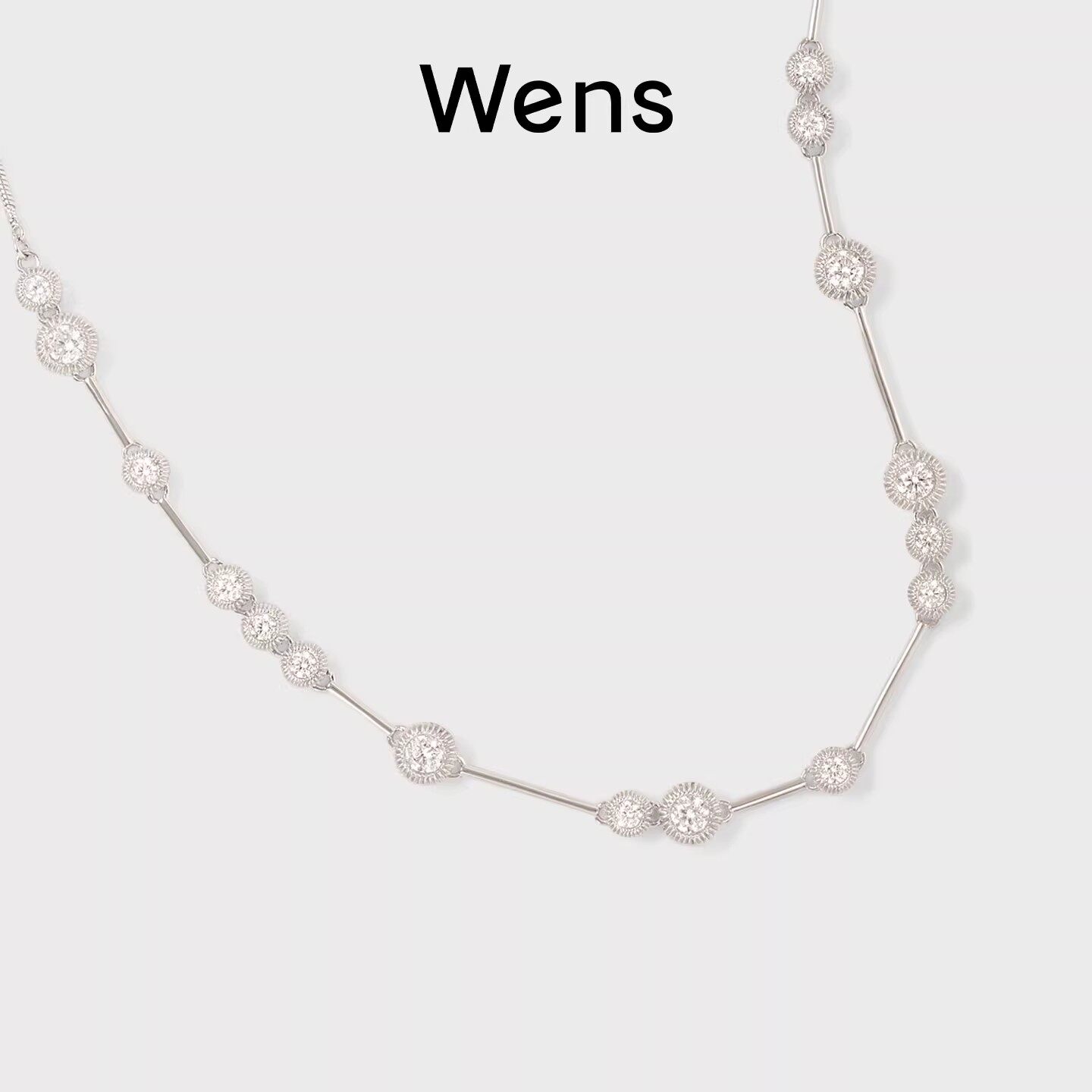 Wens星辰系列满天星锆石项链女高级感小众设计百搭轻奢生日礼物