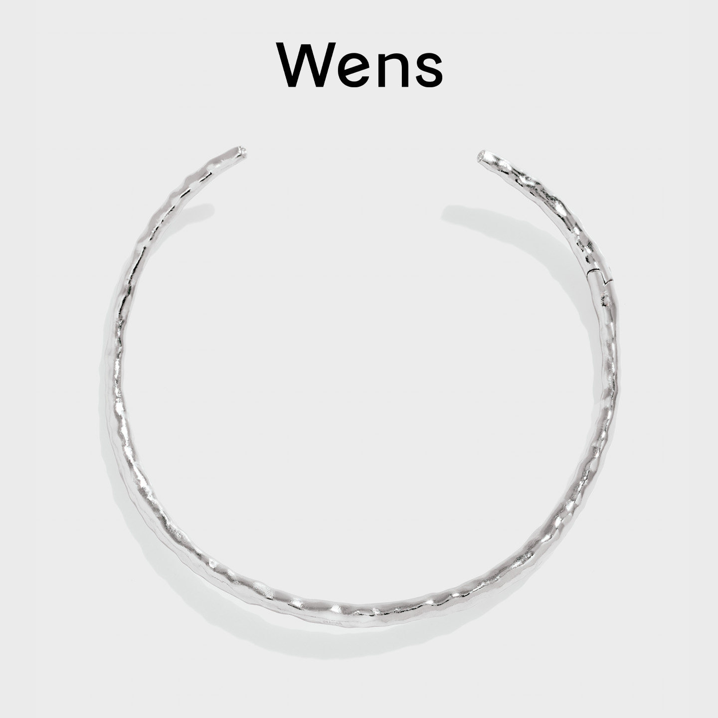 Wens海洋系列肌理感开口项圈女