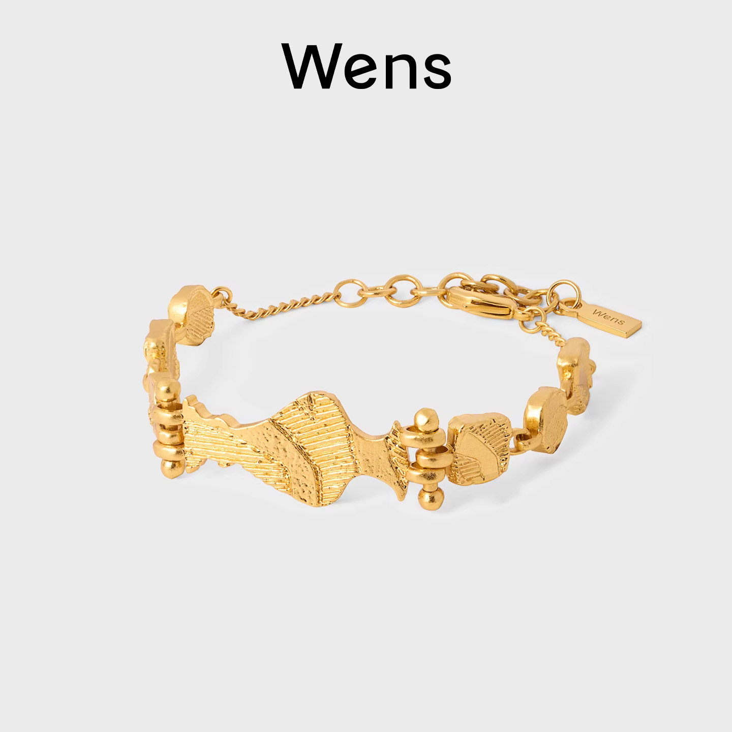 Wens「瓶」系列浮雕瓶纹理感手链