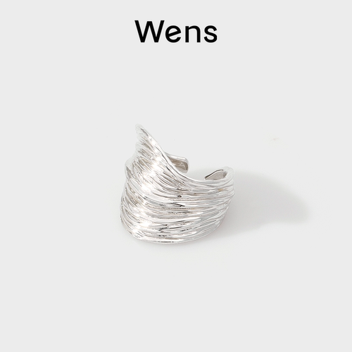 wens女铜镀金原创设计肌理感戒指