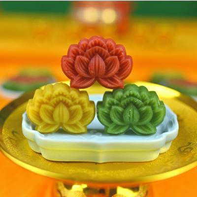 素食糕点小莲花红豆糕统精美茶点手工贡品拜拜素食年货