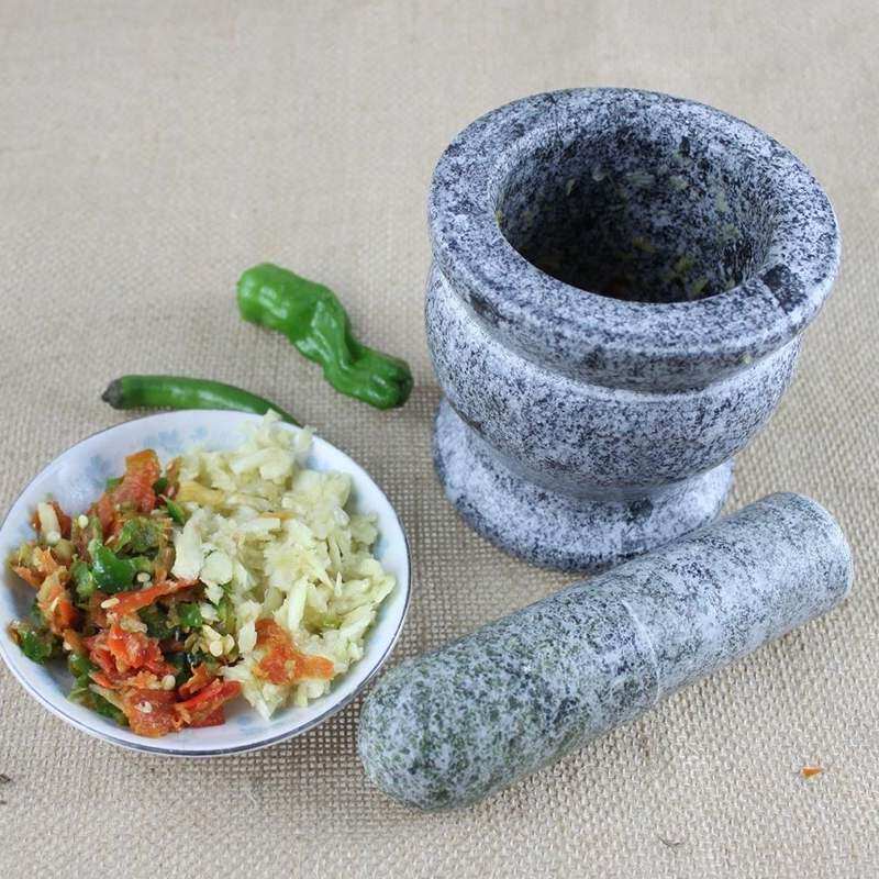 Garlic maser stone mortar stone grinding garlic mortar