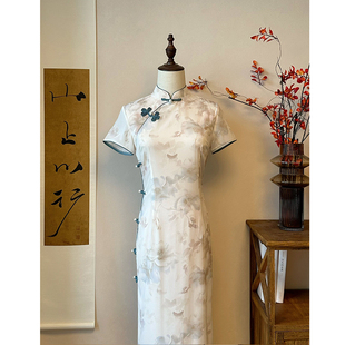 故双栖【山亭夏日】新式复古民国风旗袍年轻款少女小个子日常可穿