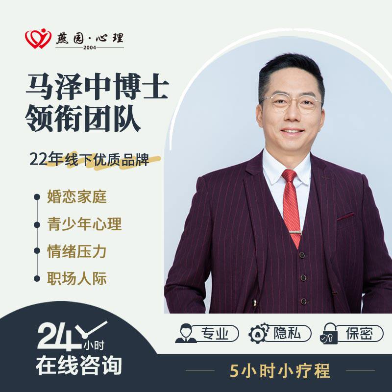 燕园心理咨询服务5小时疗程卡婚恋危机青少年心理情绪压力职场
