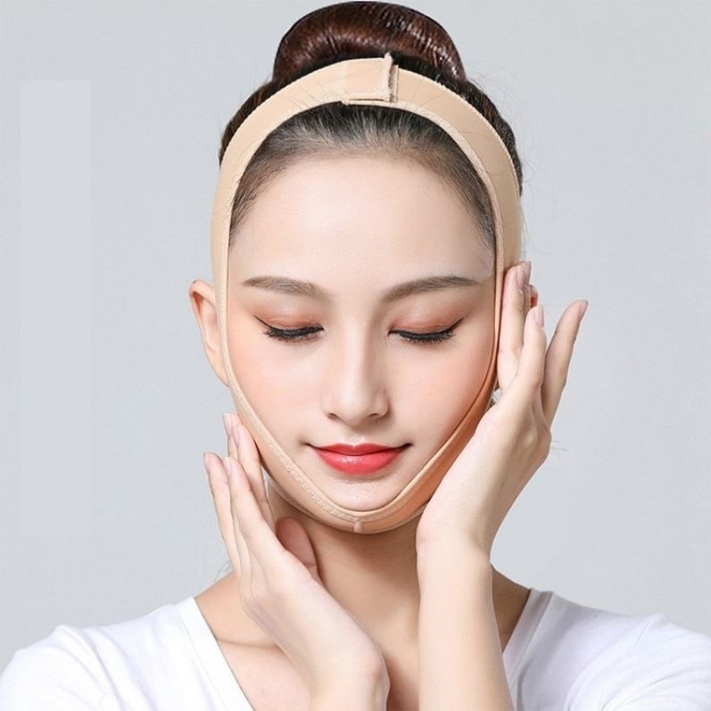 v脸面吸线雕头套吸脂术后弹力绷