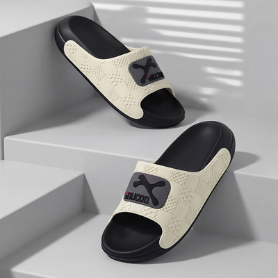 简约拖鞋夏天男士外穿防滑踩屎感运动户外休闲海边沙滩凉拖男