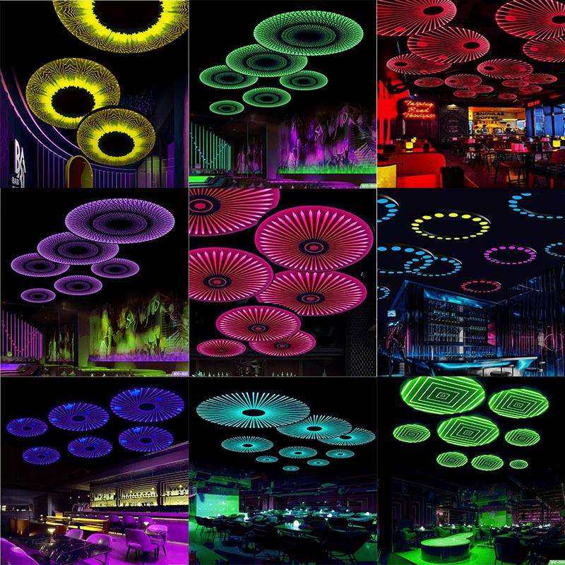 氛围灯led七彩变光幻彩灯酒吧酒馆清吧电玩城台球室游戏厅吧吊灯