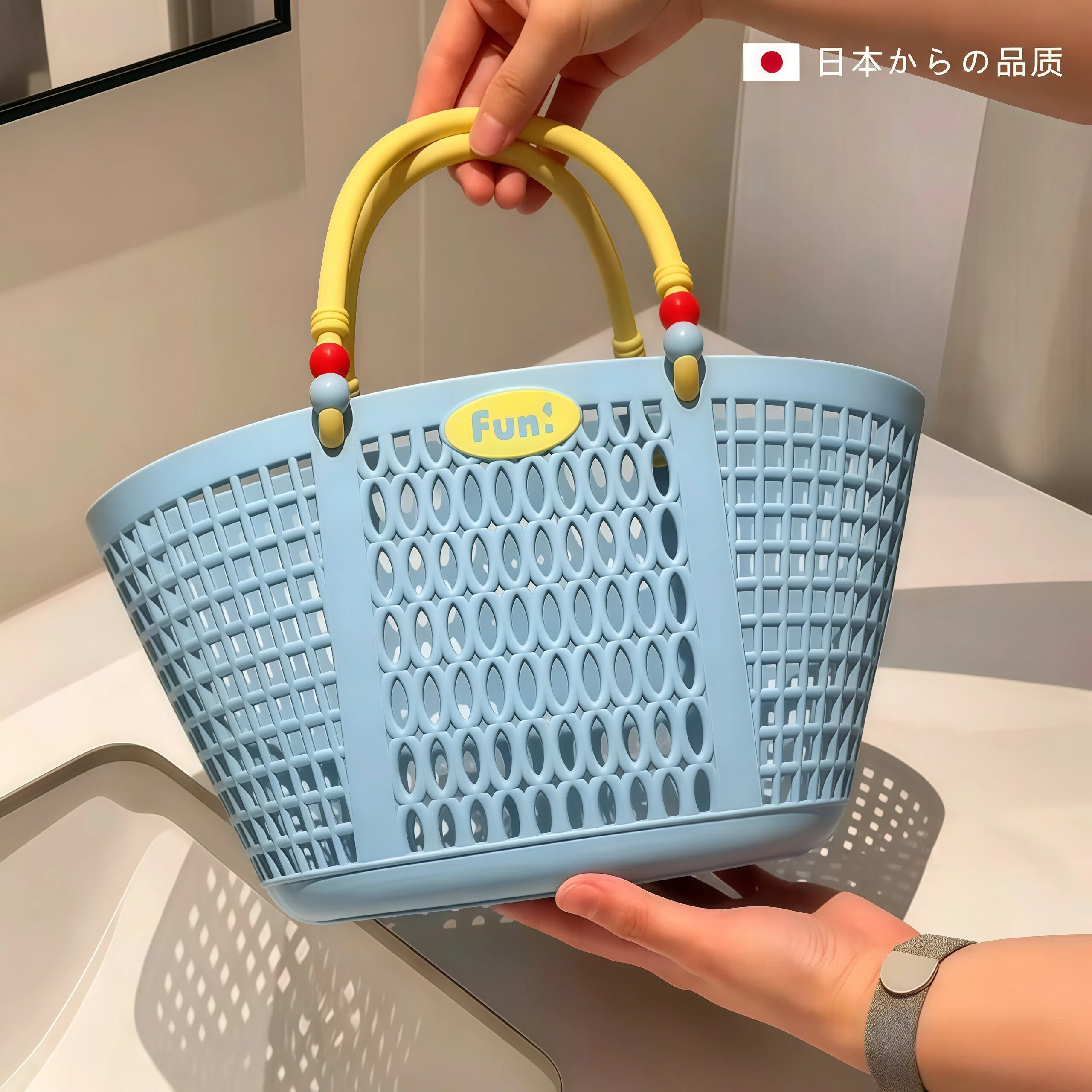 多巴胺の手提洗澡游泳篮子大容量收纳筐浴筐可沥水脏衣篮洗漱筐子