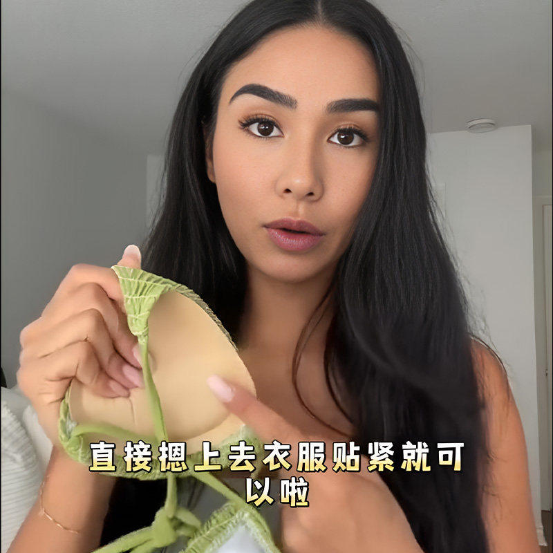 贴在衣服上的胸垫！小胸专用比基尼胸垫加厚性感泳衣隐形增大聚拢