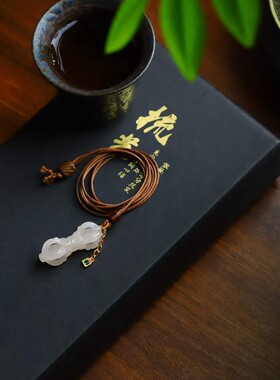 天然新疆和田玉玉器工厂店青海料老料藕粉色玉石降魔杵吊坠挂件