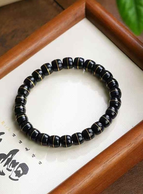 天然新疆和田玉玉器工厂店青玉细料老料玉石素面搓金直切手串带证