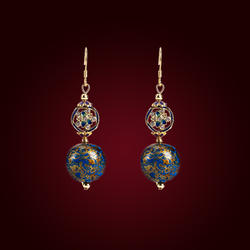 donguan冬官福州脱胎漆器饰品耳环高级气质复古时尚精致简约 春悦