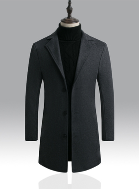 2018winter men Cotton-padded clothes warm long jacket coat男