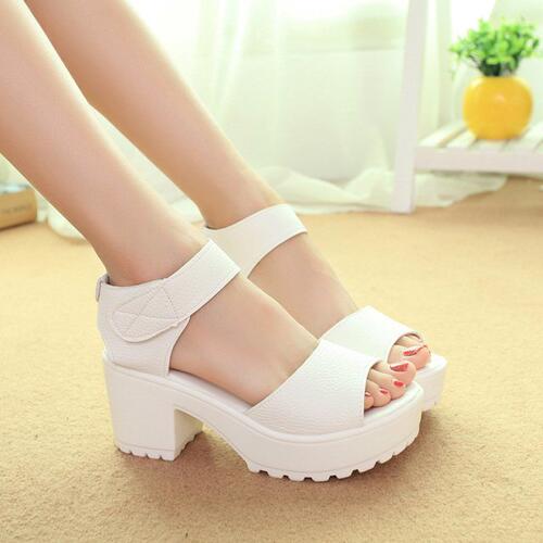 2017 women slope sandals female shoes comfortable high-heel