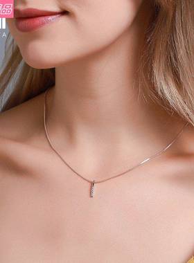 Korean style simple choker student long geometric necklace