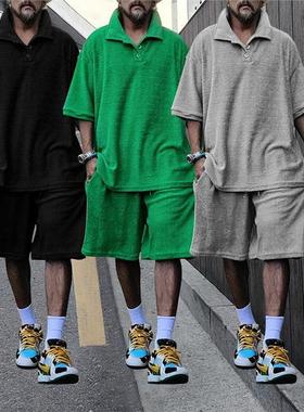 2024夏季欧美新款翻领短