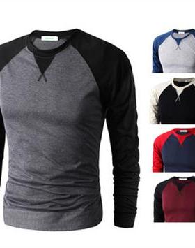 2016 men long sleeve Cotton t shirt polo t shirts summer XXL