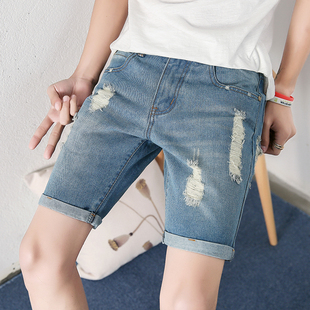 牛仔短裤2019 Cargo Jean Shorts Men Casual Summer Short Pants