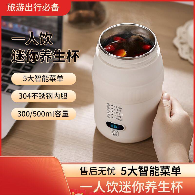 便携式电热水杯外出冲奶保温水杯恒温调奶器冲奶双插电口