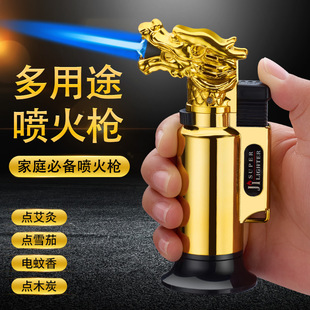 祥龙喷火枪金属焊枪 直冲防风喷火枪户外烧烤打火机批发跨境
