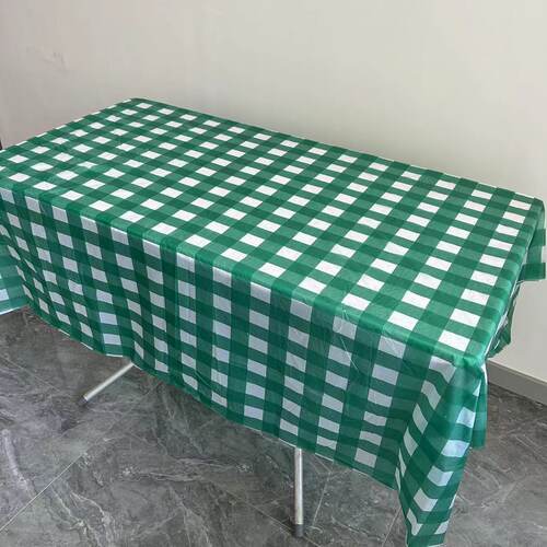 一次性桌布加厚长方形餐桌布塑料幼儿园印花轻奢感家用台布