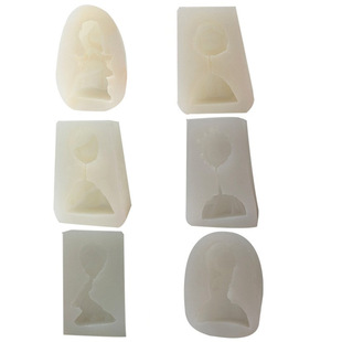 公主女孩香薰石膏模具diy女孩娃娃扩香石滴胶摆件香薰蜡烛硅胶模