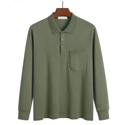 便宜清仓爸爸春装上衣t恤长袖春秋季男士打底衫polo中老年人衣服