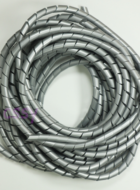 灰色PE10米/包缠绕管绕线管包线管束线管理线器网线整理收纳厨房