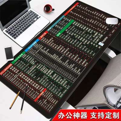 鼠标垫快捷键超大办公桌垫游戏