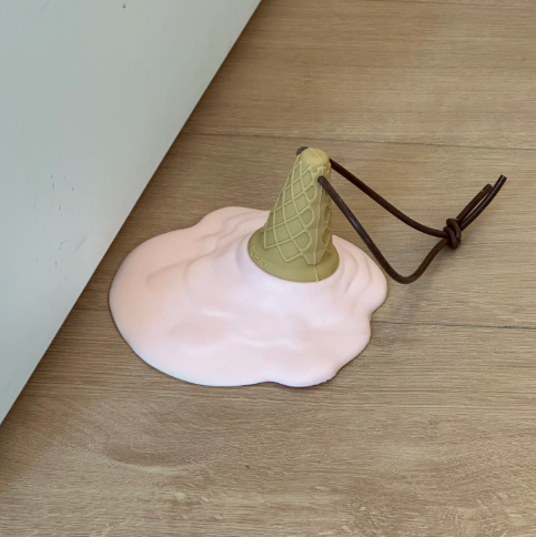 卡通冰淇淋门挡家用门把手防撞贴可拆分两用防撞垫门吸顶门固定器