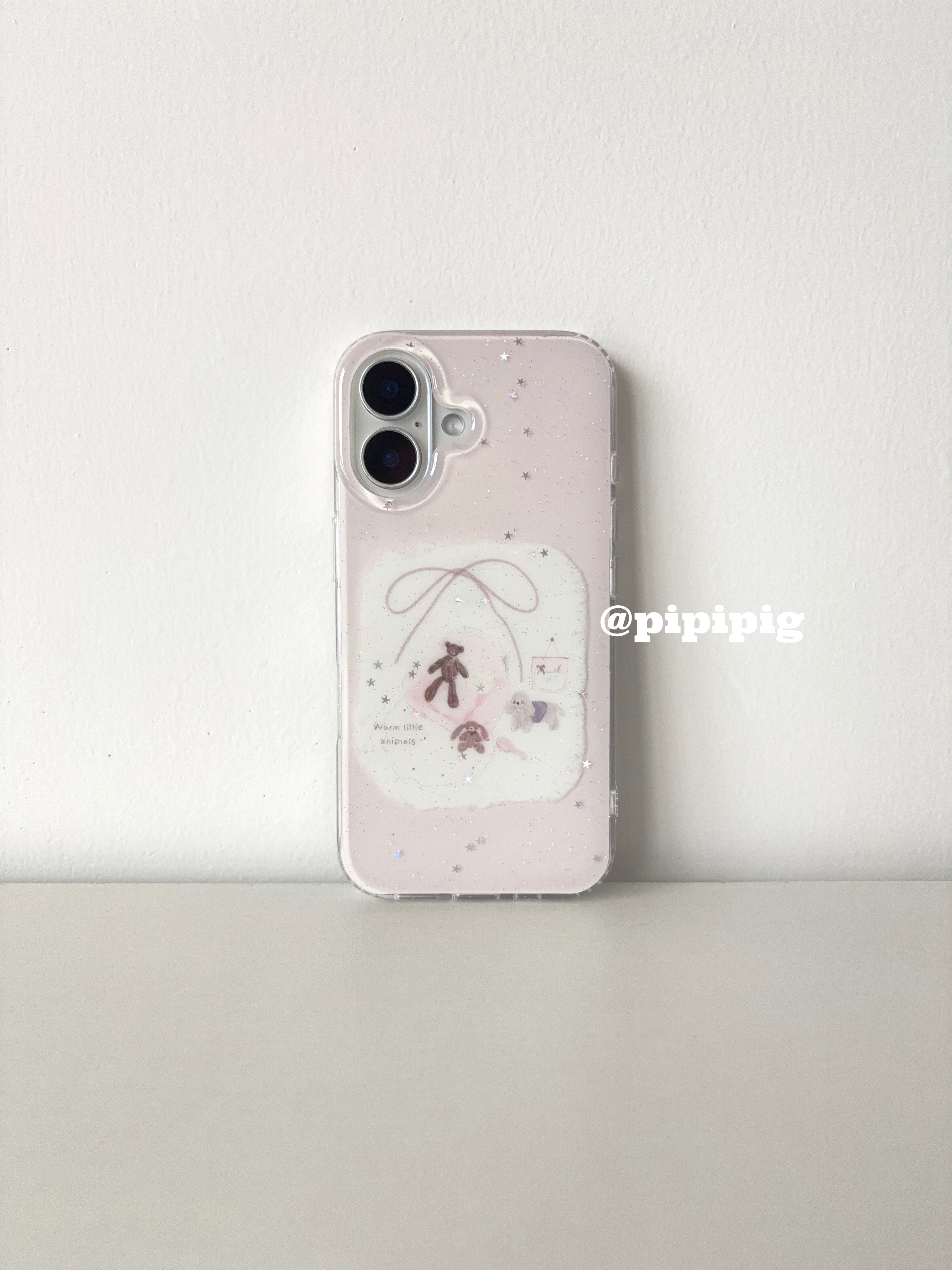 Pipipig可爱粉色沙发玩偶手机壳