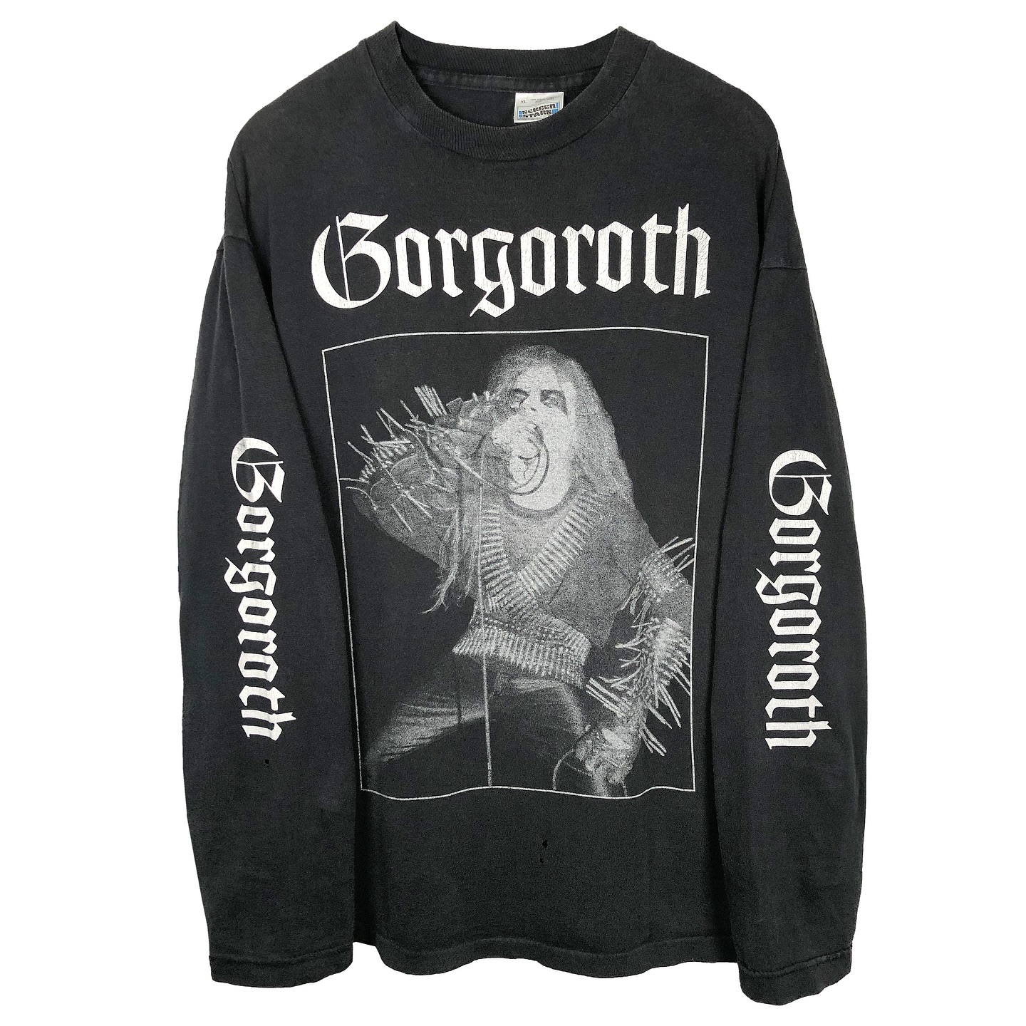 美式复古重磅哥特系暗黑系潮流艺术野性自由反叛虚拟美学长袖T恤