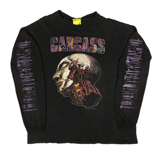 240g！重磅 Carcass 2013 专辑surgical steel Vintage长袖T恤